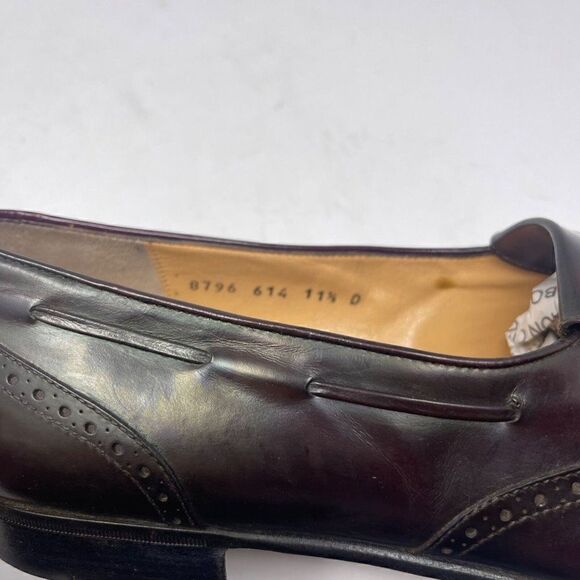 Salvatore Ferragamo mens Vintage wing tip oxfords US 11.5D BoxH brown - Picture 5 of 8